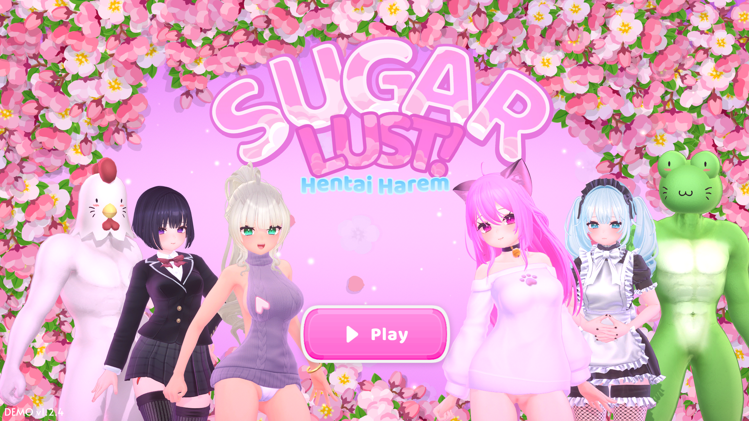 【PC/SLG】糖欲：无尽后宫 Sugar Lust Harem Ver1.2.4 生肉版 [3D/步兵/动态]【1.2G】